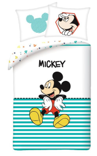 Obliečky Mickey stripe 140/200, 70/90
