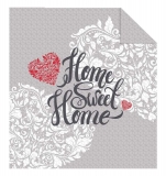 Prehoz na posteľ Home Sweet Home grey 170/210