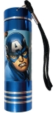 Detská hliníková LED baterka Avengers blue