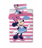 Obliečky do postieľky Minnie prúžky 100/135, 40/60