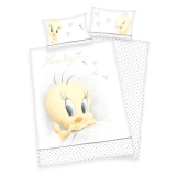 Obliečky do postieľky Looney Tunes Tweety Bio Bavlna 100/135, 40/60