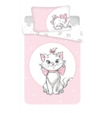 Obliečky do postieľky Mačička Marie like pink baby 100/135, 40/60