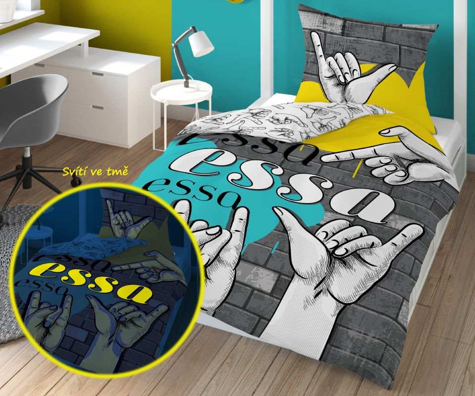 Obliečky Essa svietiace 140/200, 70/80