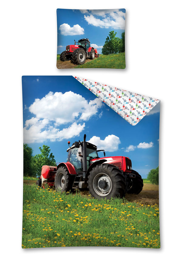 Obliečky Traktor na lúke 140/200, 70/80