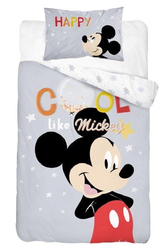 Obliečky do postieľky Mickey Cool grey 100/135, 40/60