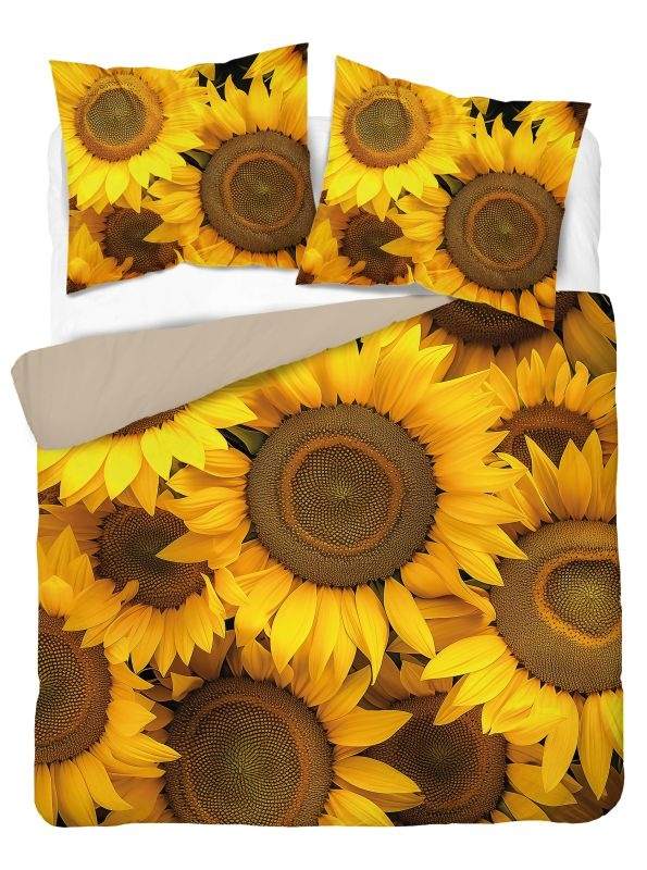 Francúzske obliečky 3D Slnečnica micro 220/200, 2x70/80