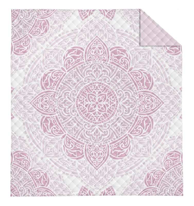 DETEXPOL Prehoz na posteľ Mandala rosé  Polyester, 220/240 cm
