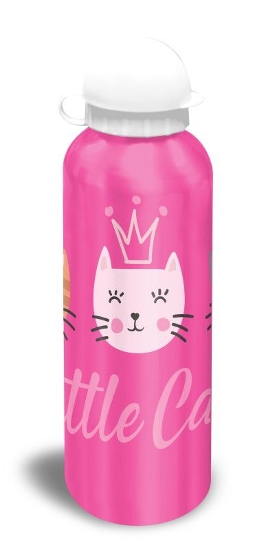 EUROSWAN ALU fľaša Mačičky ružová  Hliník, Plast, 500 ml