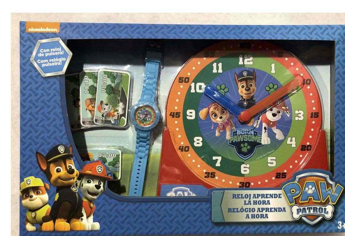 Hodiny na učenie Paw Patrol