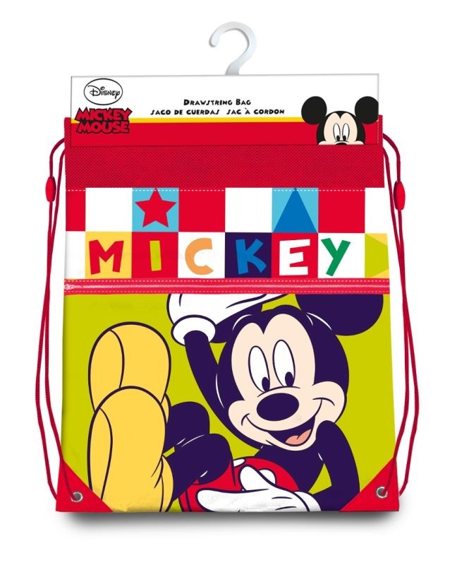 EUROSWAN Taška na telocvik a prezúvky Mickey color  Polyester, 38/30 cm