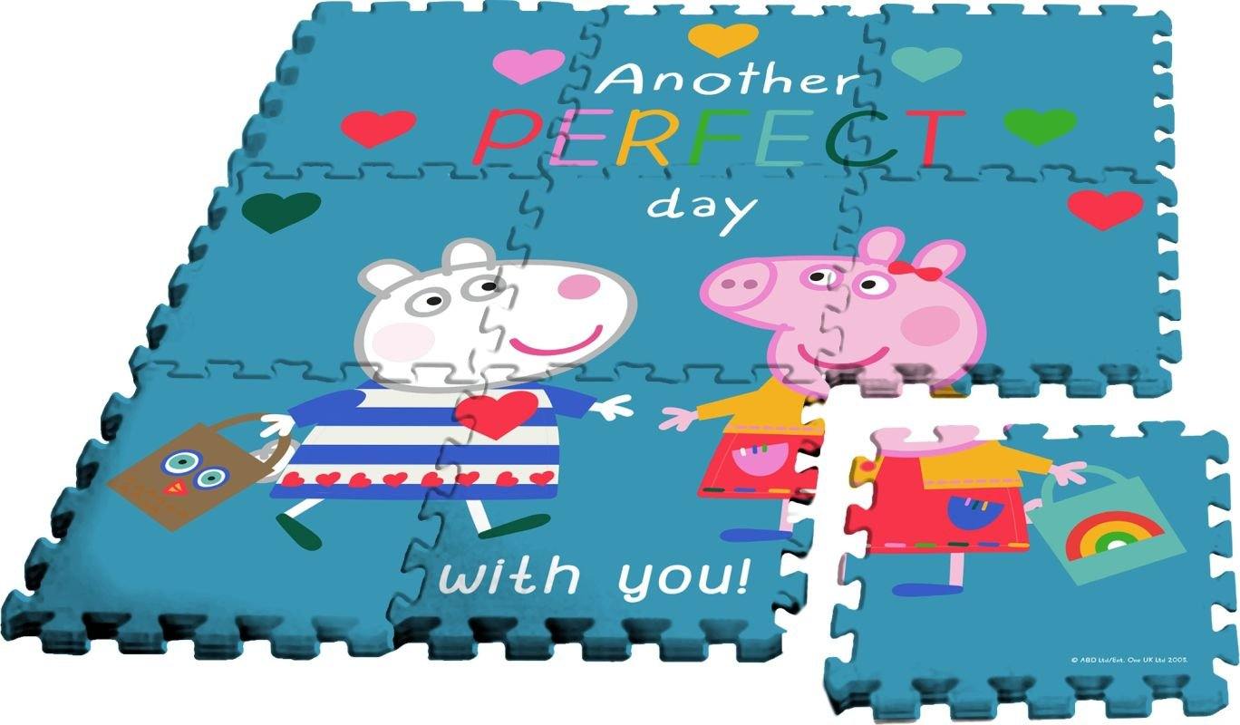 Podlahové penové puzzle Peppa Pig 9 dielov v taške