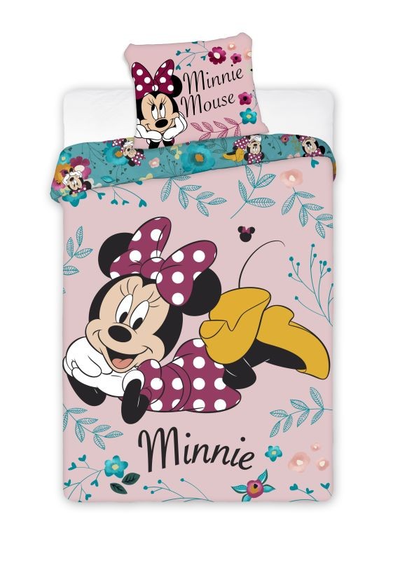 Obliečky Minnie květy 140/200, 70/90