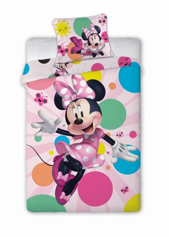 FARO Obliečky Minnie motýlci  Bavlna, 140/200, 70/90 cm