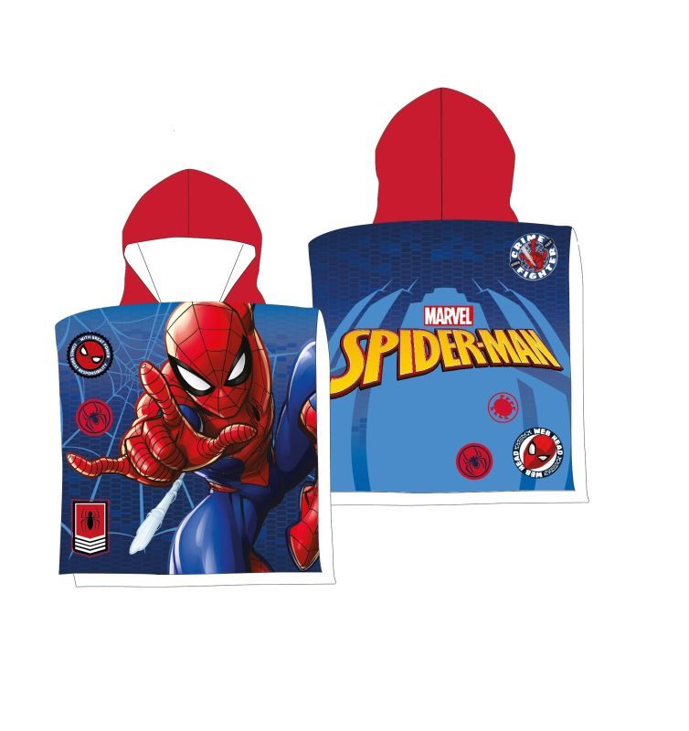 Pončo Spiderman blue micro 50/100