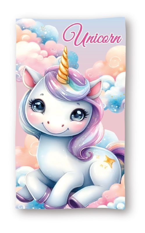 Osuška Micro Jednorožec obláčiky 70/140