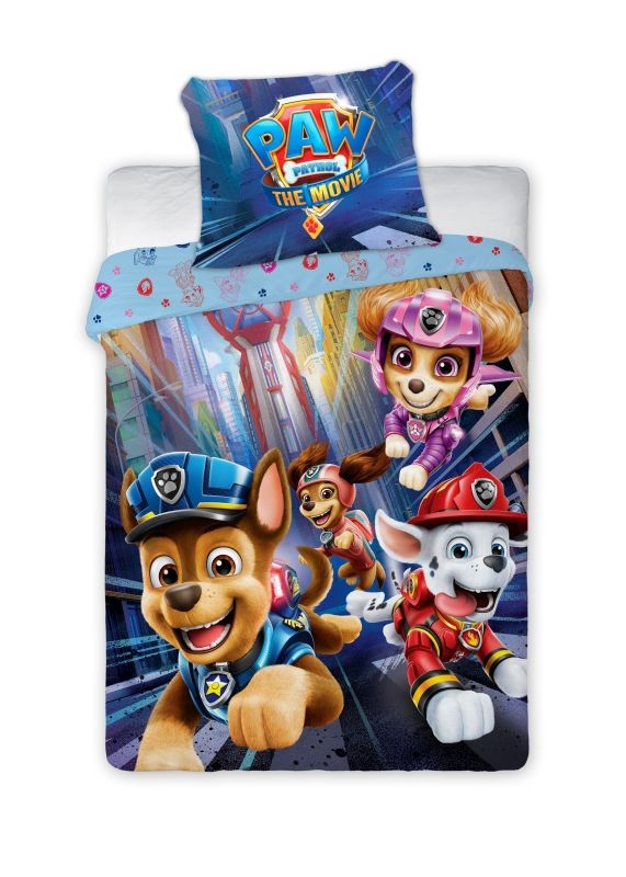 FARO Obliečky do postieľky Paw Patrol Movie jump  Bavlna, 100/135, 40/60 cm