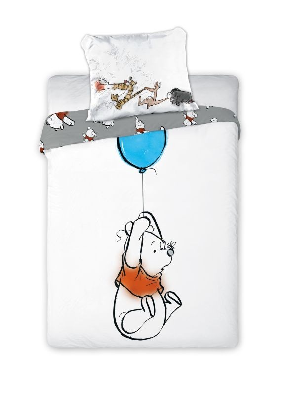 FARO Obliečky do postieľky Macko Pu balón  Bavlna, 100/135, 40/60 cm