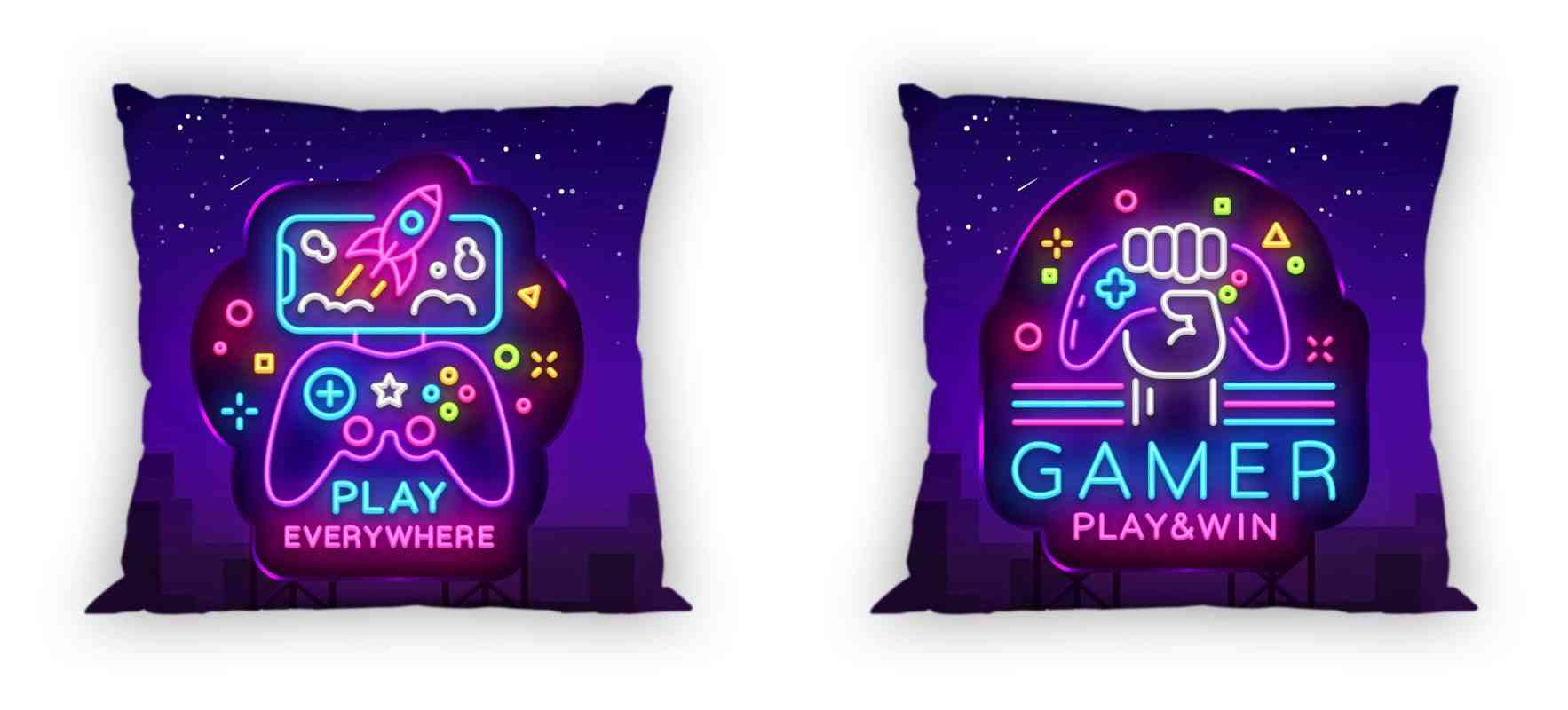 Obliečka na vankúšik Gamer Neon 40/40