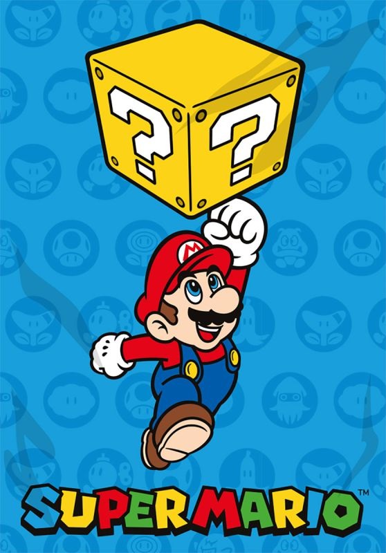 Fleece deka Super Mario Cube 100/140
