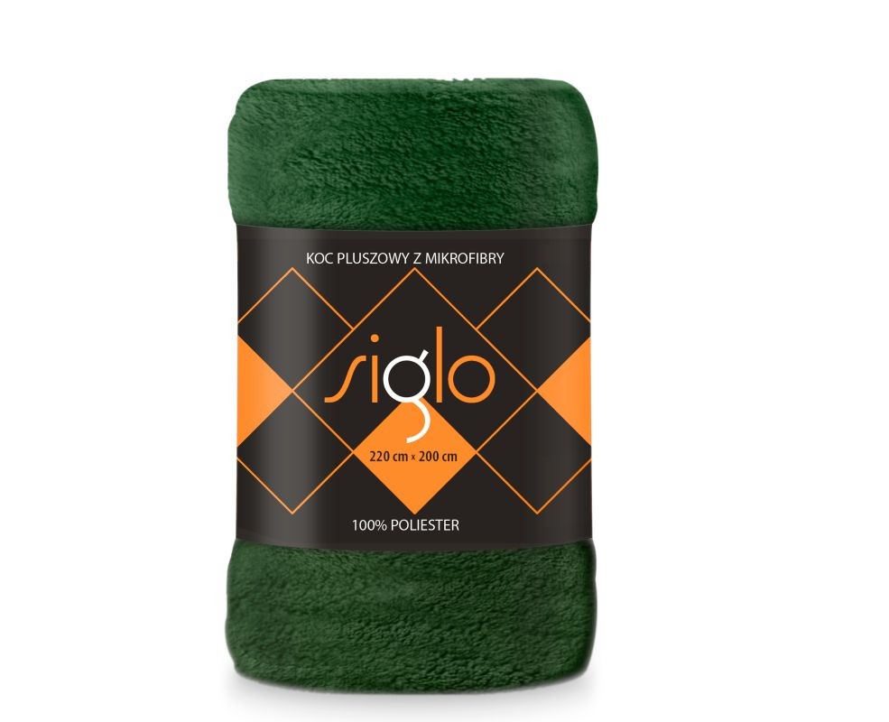 FARO Deka mikroplyš super soft fľaškovo zelená  Polyester, 220/200 cm