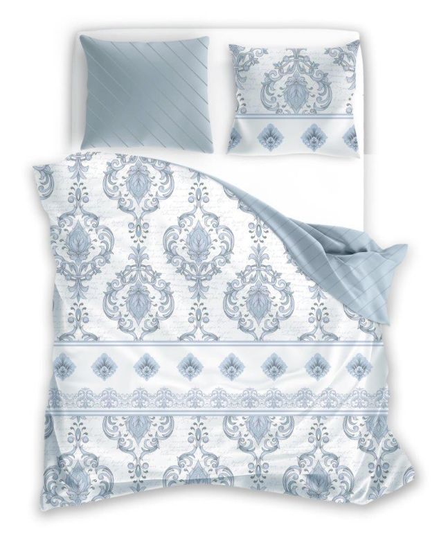 Francúzske obliečky bavlnený satén Ornamenty 220/200, 2x70/80