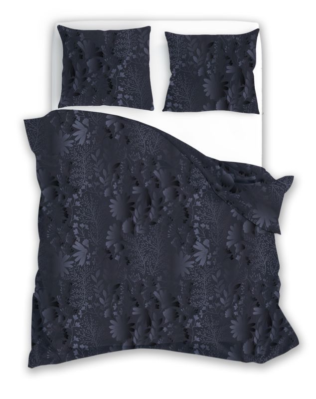 Francúzske obliečky bavlnený satén Milagro Verde 16 Kvetiny 220/200, 2x70/80