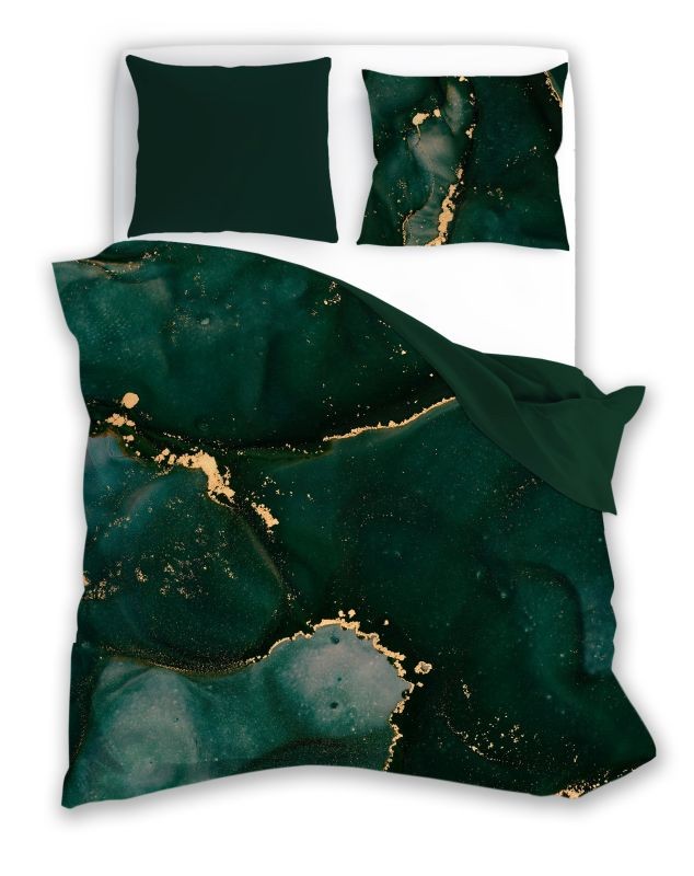 Obliečky bavlnený satén Minerál Green 140/200, 70/90