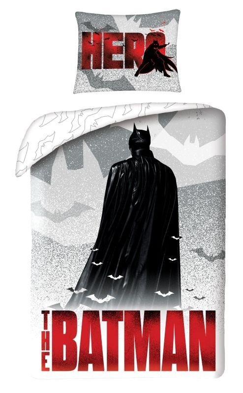 HALANTEX Obliečky Batman Hero  Bavlna, 140/200, 70/90 cm