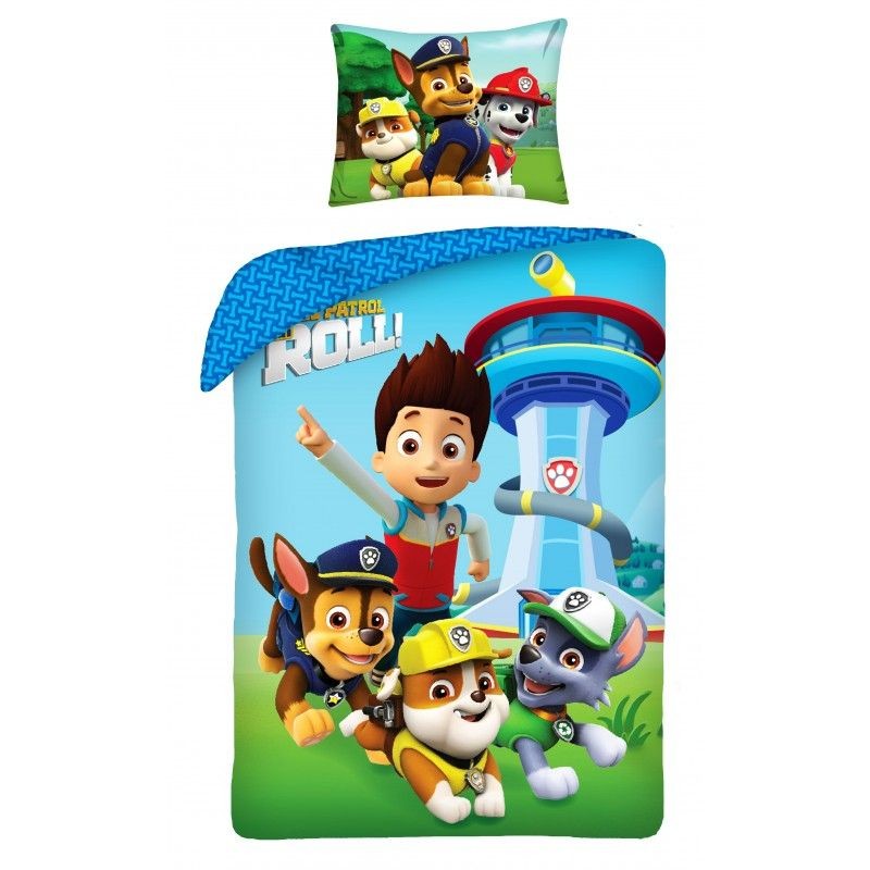 HALANTEX Obliečky Paw Patrol Roll  Bavlna, 140/200, 70/90 cm