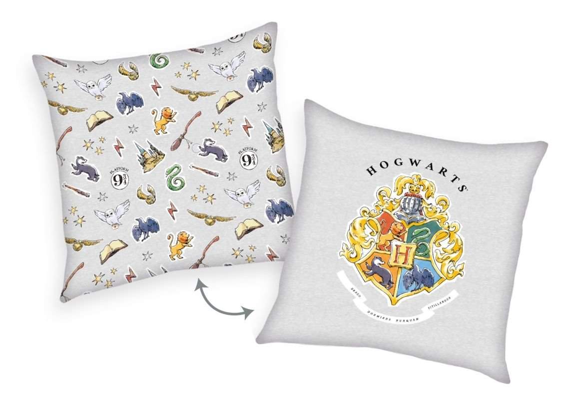 HERDING Vankúšik Harry Potter grey  Polyester, 40/40 cm