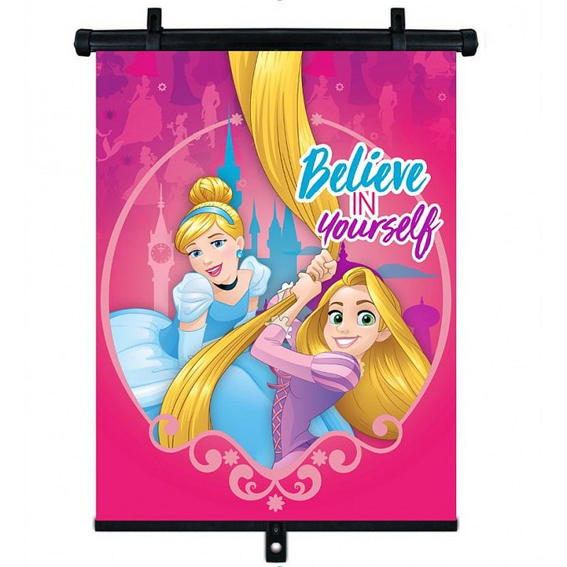 SEVEN Slnečná clona Roletka Disney Princezny  Plast, Polyester, 1ks cm