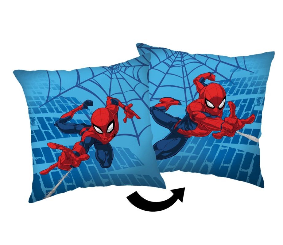 JERRY FABRICS Vankúšik Spiderman Blue 05 Polyester, 40/40 cm