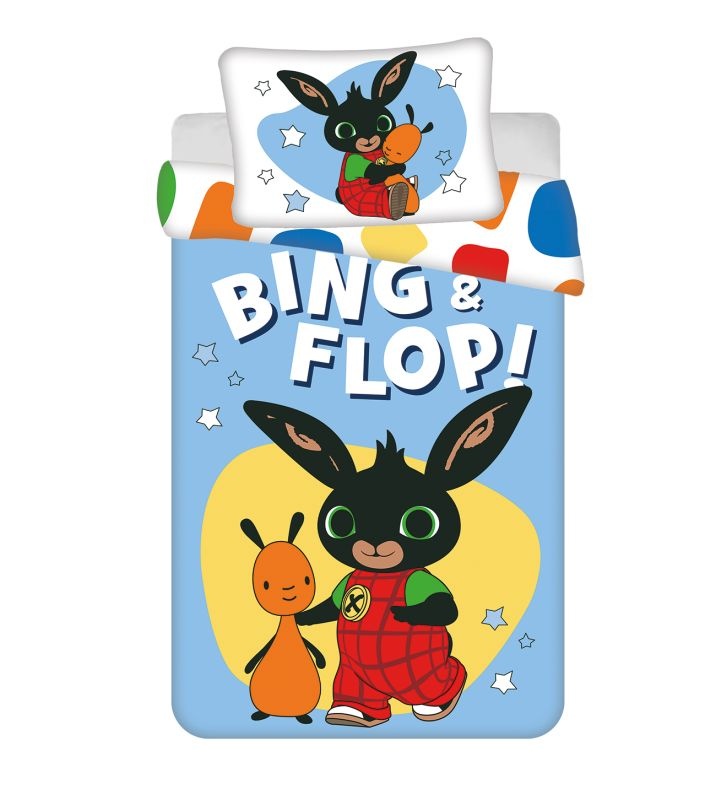 Obliečky do postieľky Králiček Bing Flop baby 100/135, 40/60