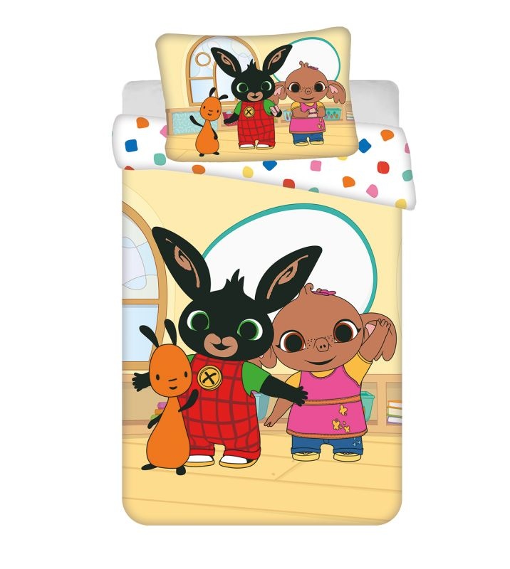 Obliečky do postieľky Králiček Bing Playroom baby 100/135, 40/60