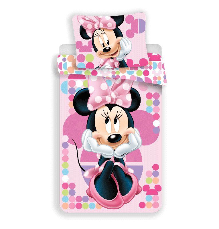 JERRY FABRICS Obliečky Minnie pink 03 micro Polyester - mikrovlákno, 140/200, 70/90 cm