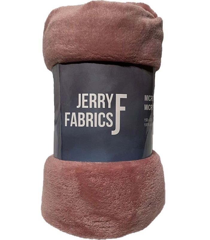 JERRY FABRICS Deka microflanel super soft Staroružová  Polyester, 150/200 cm