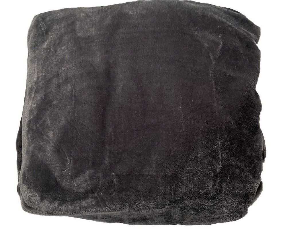JERRY FABRICS Plachta mikroplyš tmavo sivá  Polyester, 180/200 cm
