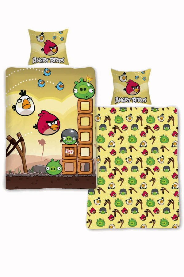 Obliečky Angry Birds Búrka 140/200 (POSTEľNé OBLIEčKY, DETSKé OBLIEčKY ANGRY BIRDS ANGRY BIRDS)