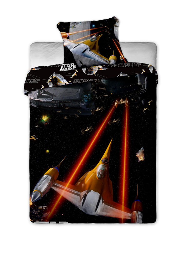Obliečky Star Wars spaceships 140/200 (POSTEľNé NáVLIEčKY, DETSKé OBLIEčKY STAR WARS)