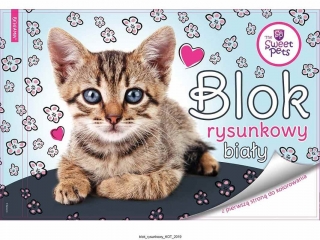 Blok na kreslenie s omaľovánkou Sweet Pets Mačiatko