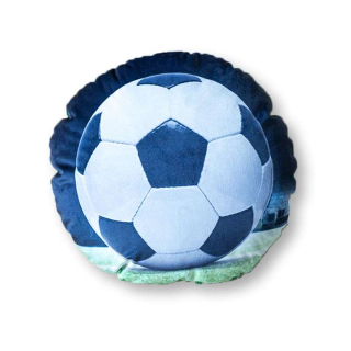 Tvarovaný mikroplyšový vankúšik Futbalová lopta