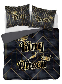 Francúzske obliečky King and Queen gold 220/200, 2x70/80