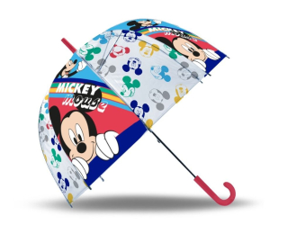 Vystreľovací priehľadný dáždnik Mickey