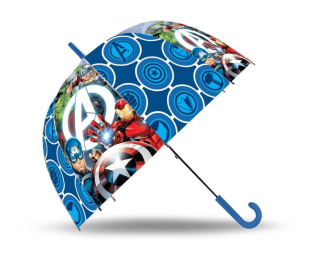 Vystreľovací priehľadný dáždnik Avengers