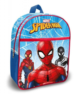 Detský batoh s vreckom Spiderman blue 30 cm
