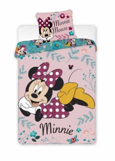 Obliečky Minnie květy 140/200, 70/90