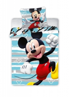 Obliečky do postieľky Mickey Happy 100/135, 40/60