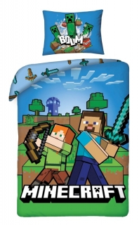 Obliečky Minecraft Boom 140/200, 70/90