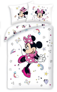 Obliečky Minnie dúha 140/200, 70/90