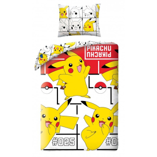 Obliečky Pokémon Pikachu Happy 140/200, 70/90